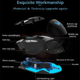 Wired  Optical Gaming Mouse 7 Programmable Buttons Ergonomic 2400 DPI for Tablet, Phone, PC, Laptop - electronicshypermarket