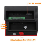 Dual Hard Disk Drive Docking Station Base for 2.5 Inch 3.5 Inch IDE/SATA USB 3.0 External Box Enclosure Case with Card Reader