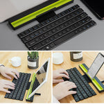 Portable Mini Folding Keyboard Foldable Wireless Bluetooth Keyboard For Tablet, Smartphone, PC, Mac - electronicshypermarket