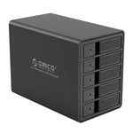 ORICO 9558U3 3.5 Inch Multi-Bay External Hard Drive Enclosure SATA to USB3.0 5Gbps 80TB Max Hard Drive Docking Station - electronicshypermarket