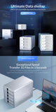 ORICO 9558U3 3.5 Inch Multi-Bay External Hard Drive Enclosure SATA to USB3.0 5Gbps 80TB Max Hard Drive Docking Station - electronicshypermarket