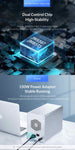 ORICO 9558U3 3.5 Inch Multi-Bay External Hard Drive Enclosure SATA to USB3.0 5Gbps 80TB Max Hard Drive Docking Station - electronicshypermarket