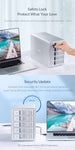 ORICO 9558U3 3.5 Inch Multi-Bay External Hard Drive Enclosure SATA to USB3.0 5Gbps 80TB Max Hard Drive Docking Station - electronicshypermarket
