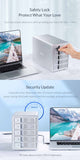 ORICO 9558U3 3.5 Inch Multi-Bay External Hard Drive Enclosure SATA to USB3.0 5Gbps 80TB Max Hard Drive Docking Station - electronicshypermarket