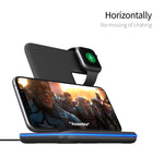 3in 1 Qi Fast Wireless Charger Stand 15W Max