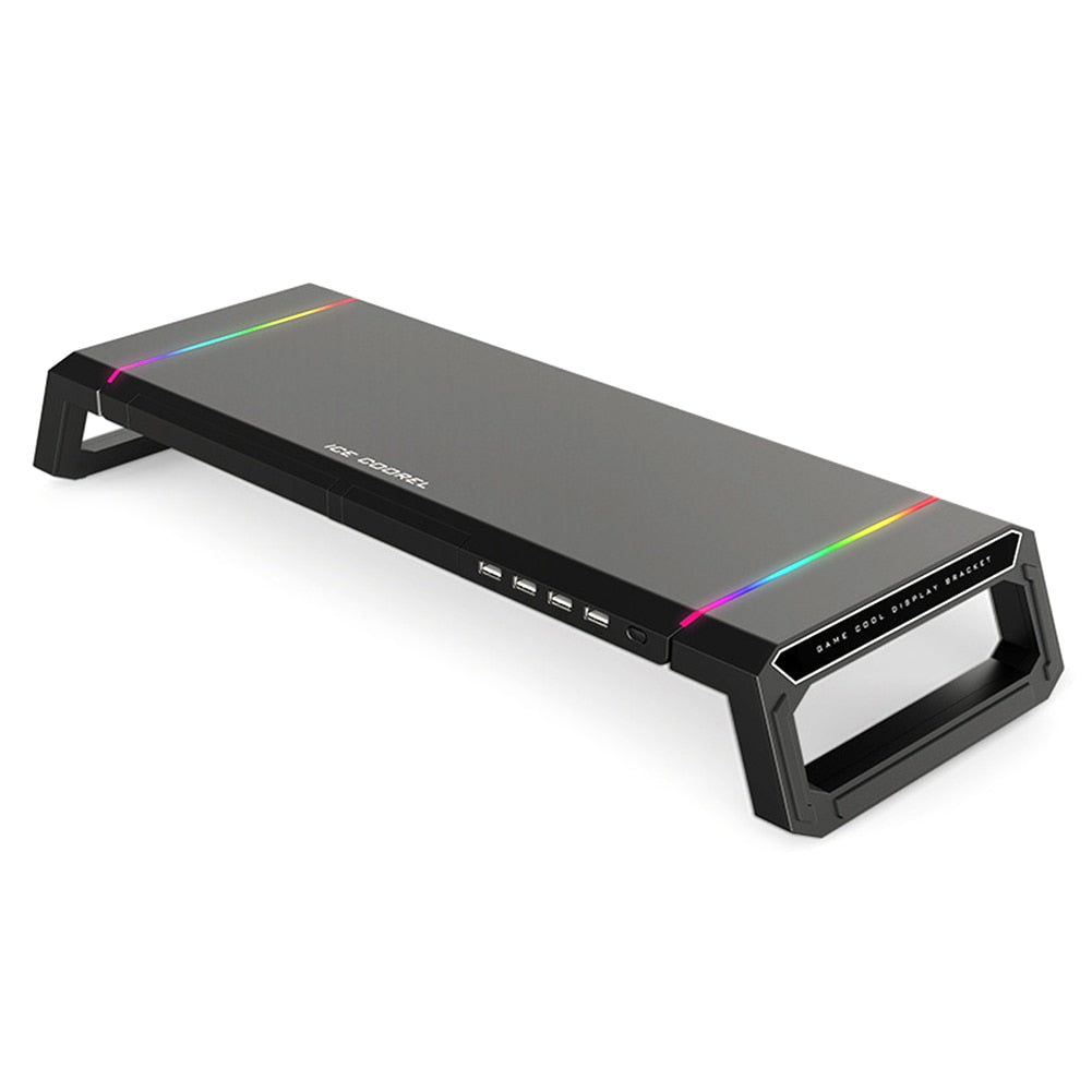 4 USB RGB Monitor/Laptop/Phone/Tablet Foldable Riser Stand ...