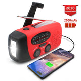 Emergency Hand Crank Self-powered AM/FM NOAA, Solar Weather Radio, LED Flashligh,t Phone Power Bank - electronicshypermarket