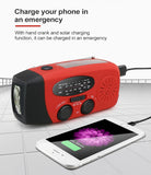 Emergency Hand Crank Self-powered AM/FM NOAA, Solar Weather Radio, LED Flashligh,t Phone Power Bank - electronicshypermarket