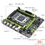 X79G X79 Motherboard LGA 2011 USB2.0 SATA3 Support REG ECC Memory And Xeon E5 CPU 4pcsx4GB=16GB Processor 4DDR3  PCI-E NVME M.2 - electronicshypermarket