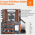 Motherboard Chipset  X99 CPU Socket LGA 2011-V3  support for Intel Xeon E5-2678v3 / 2669v3 / 2649v3 / 2629v3 - electronicshypermarket
