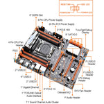 Motherboard Chipset  X99 CPU Socket LGA 2011-V3  support for Intel Xeon E5-2678v3 / 2669v3 / 2649v3 / 2629v3 - electronicshypermarket