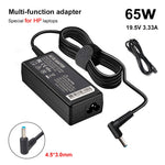 19.5V 3.33A AC Adapter Charger for Laptops 4.5/3.0mm Power Supply for 15-F009WM 15-F023WM 15-F039WM 15-F059WM 15-g073nr F9H92 - electronicshypermarket