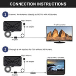DVB-T2 4K HD Indoor HDTV Antenna and Signal Booster 3600 Miles