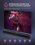 190W Sound Bar with Subwoofer, 125dB, 6 EQ Modes, LED Display Off, 5 Bass Modes  & Adjustable Surround Sound - electronicshypermarket
