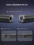 190W Sound Bar with Subwoofer, 125dB, 6 EQ Modes, LED Display Off, 5 Bass Modes  & Adjustable Surround Sound - electronicshypermarket
