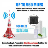 960 Mile Indoor Home Digital HDTV Antenna with Amplifier - electronicshypermarket