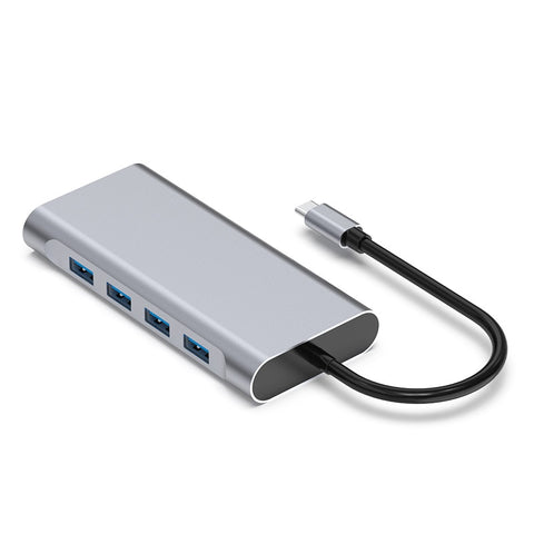 11 in 1  HUB Type C connection with USB 3.0,  Power PD 100W Fast Charging Adapter &  Multi Ports