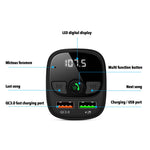 Dual USB  Car Charger with Quick Charge 3.0/FM Transmitter//Bluetooth 5.0 & MP3 Player