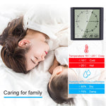 Modern Analog alarm clock with  Calendar/Temp/Humidity - electronicshypermarket