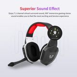 HW-N9U 2.4G Wireless Gaming Headset Virtual 7.1 Surround Sound with Removable Microphone