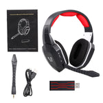 HW-N9U 2.4G Wireless Gaming Headset Virtual 7.1 Surround Sound with Removable Microphone