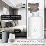 Thermostat Radiator Valve Actuator with  Programmable Temperature Controller to Alexa/Google Home